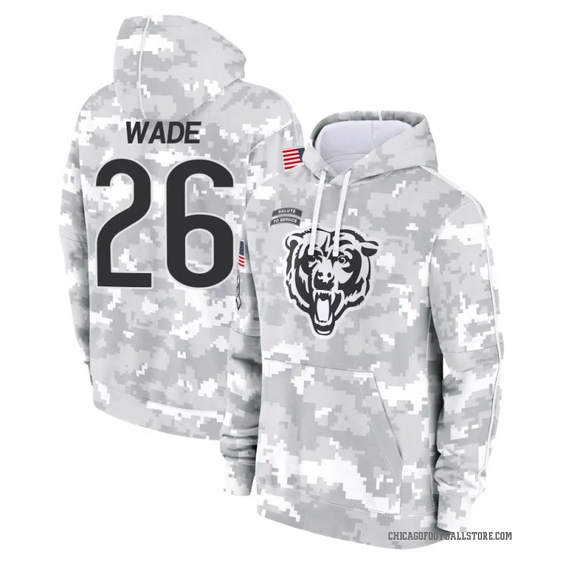 Shaun Wade Youth Camo Chicago Bears Arctic 2024 Salute to Service Club Fleece Pullover Hoodie