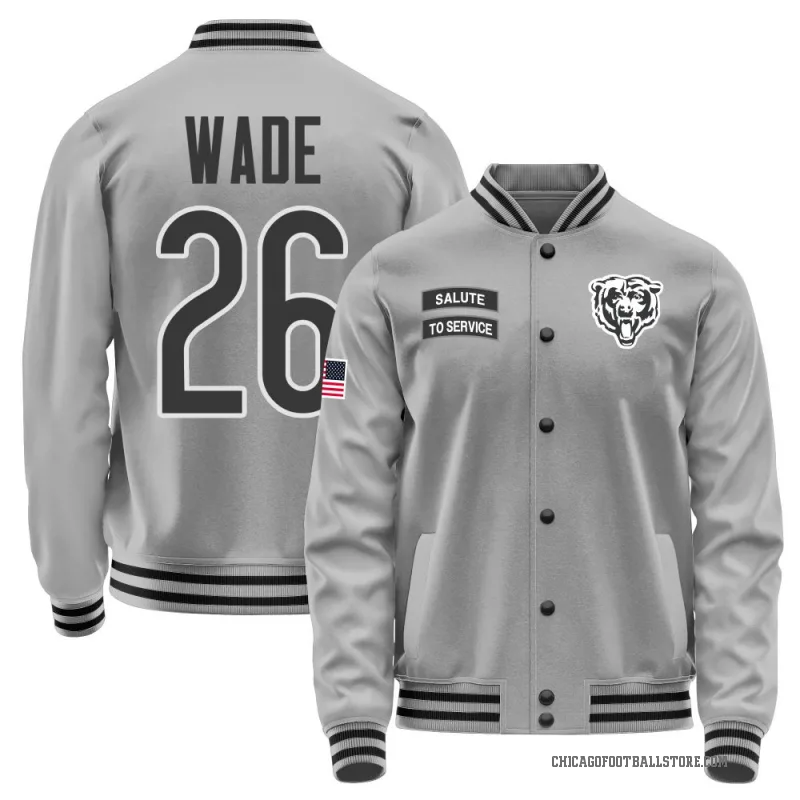 Shaun Wade Youth Gray Chicago Bears Salute to Service Performance Jacket