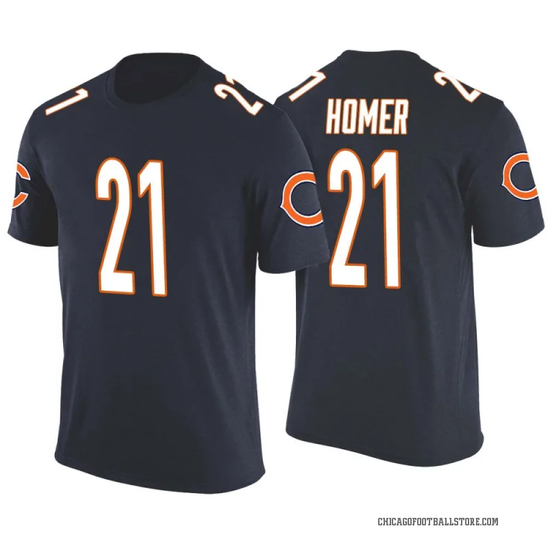 Travis Homer Youth Navy Chicago Bears Color Rush T-Shirt