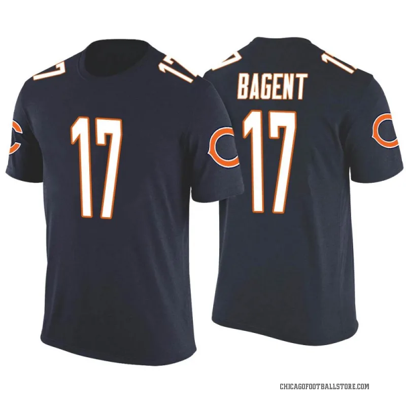 Tyson Bagent Men's Navy Chicago Bears Color Rush T-Shirt