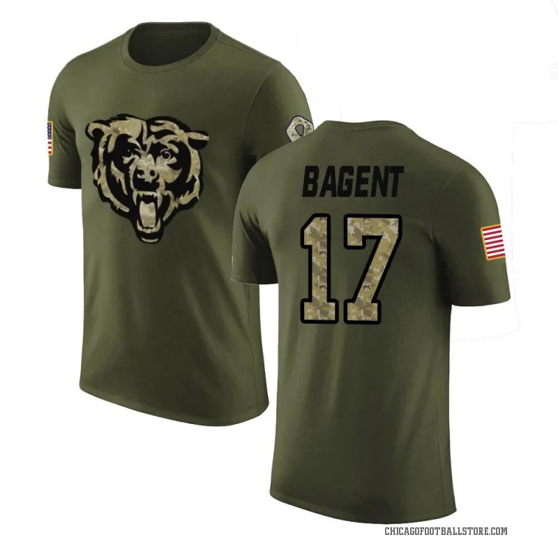 Tyson Bagent Men's Olive Chicago Bears Salute to Service T-Shirt
