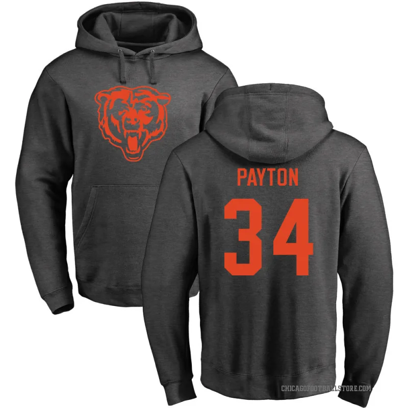Walter Payton Men's Chicago Bears Pro Line by Branded Ash One Color Pullover Hoodie